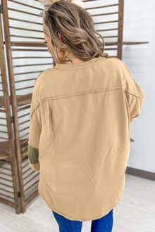 Lange Mouwen Top Bruin