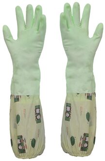 Lange Mouwen Wassen Gerechten Huishoudelijke Schoonmaak Handschoenen Keuken Waterdicht Afwassen Handschoenen Rubber Bands Handschoenen Scrub Handschoen Beam mouth Gloves3