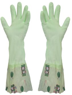 Lange Mouwen Wassen Gerechten Huishoudelijke Schoonmaak Handschoenen Keuken Waterdicht Afwassen Handschoenen Rubber Bands Handschoenen Scrub Handschoen Wide mouth Gloves3