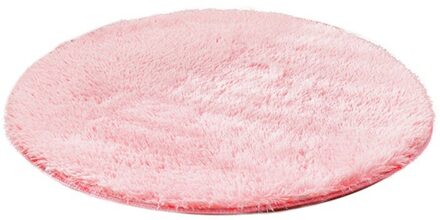 Lange Pluche Zachte Gebied Tapijt Woonkamer Slaapkamer Tapijt Antislip Vloermat Pad Ronde Mat 40*40cm Home Decoratieve Ornament A10