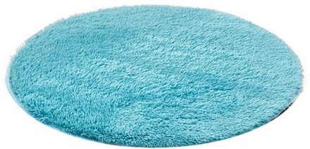 Lange Pluche Zachte Gebied Tapijt Woonkamer Slaapkamer Tapijt Antislip Vloermat Pad Ronde Mat 40*40cm Home Decoratieve Ornament A6