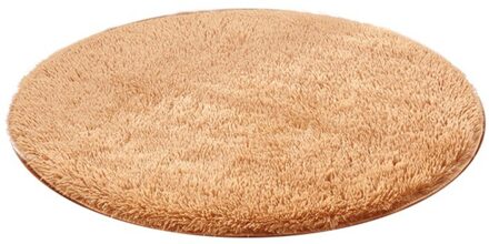 Lange Pluche Zachte Gebied Tapijt Woonkamer Slaapkamer Tapijt Antislip Vloermat Pad Ronde Mat 40*40cm Home Decoratieve Ornament A9