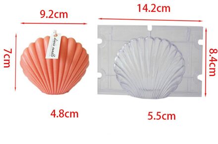 Lange Pole Streep Kaars Mallen Plastic Pijler Diy Kaars Maken Kit Grote Cilinder Kaarsen Mallen groot schelp Mold