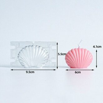 Lange Pole Streep Kaars Mallen Plastic Pijler Diy Kaars Maken Kit Grote Cilinder Kaarsen Mallen klein schelp Mold