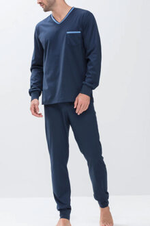 Lange Pyjama Heren 18889 - Blauw 668 yacht blue Heren - 54