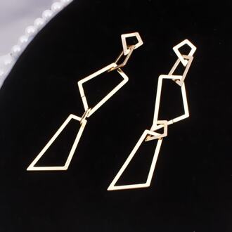 Lange Sectie Geometrische Onregelmatige Overdreven Oorbellen Voor Vrouwen Temperament Wilde Earing Sieraden Kerst Meisje 1150