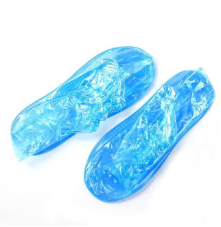 Lange Shoe Cover Voor Mannen Vrouwen Regen Schoen Cover Herbruikbare Voor Schoenen Waterdicht Blauw High-Top Overschoenen Laarzen Protector covers Length 31cm