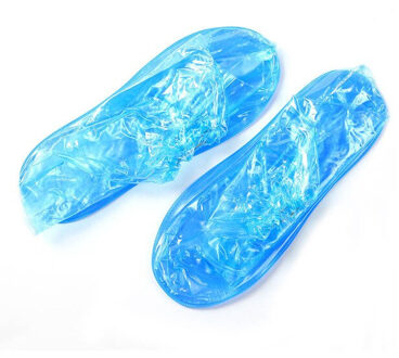 Lange Shoe Cover Voor Mannen Vrouwen Regen Schoen Cover Herbruikbare Voor Schoenen Waterdicht Blauw High-Top Overschoenen Laarzen Protector covers Length 33cm