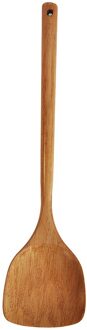 Lange Steel Houten Koken Rijst Spatel Scoop Keukengereedschap Non-stick Hand Wok Schop Keuken Benodigdheden Accessoires Kookgerei # y2
