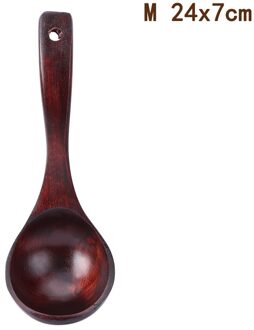 Lange Steel Houten Soep Lepel Bamboe Keuken Kookgerei Gereedschap Theelepel Catering Dessert Rijst Lepel Houten Keuken Gadget