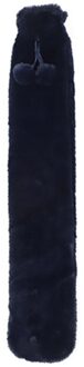 Lange Strip Warm Handtas Schouder Hals Taille Pluche Verwarming Warm Water Fles Spoelen Grote Capaciteit Warm Water Fles #30 marine