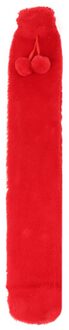 Lange Strip Warm Handtas Schouder Hals Taille Pluche Verwarming Warm Water Fles Spoelen Grote Capaciteit Warm Water Fles #30 rood
