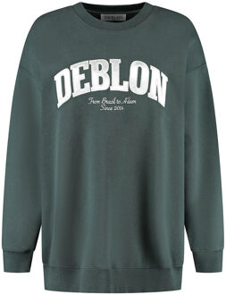 Lange sweater met logo Phoebe  Groen - XS,S,M,L,XL,