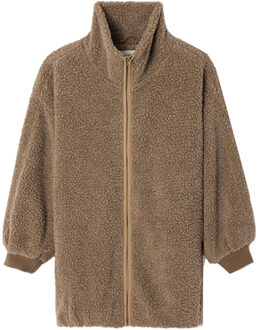 Lange teddy jas Hoktown  bruin - XS/S,M/L,