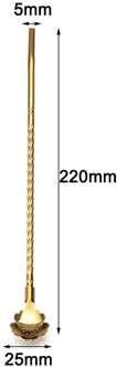 Lange Twisted Stro Lepel Draagbare Roestvrij Staal Thee Scoop Gebogen Filter Gekleurde Rietje Cocktail Koffie Roeren Lepels Silver4