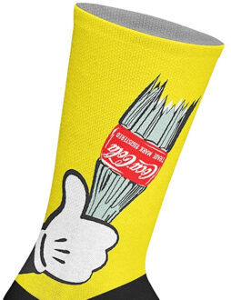 Lange uniseks sokken met elastische print - maat Veelkleurig