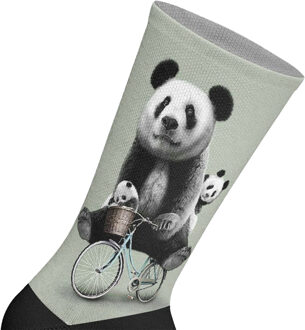 Lange uniseks sokken met elastische print - maat Veelkleurig