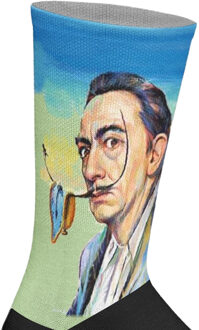 Lange uniseks sokken met elastische print Veelkleurig