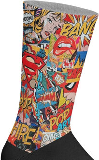 Lange uniseks sokken met elastische print Veelkleurig