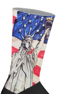 Lange uniseks sokken met elastische print Veelkleurig