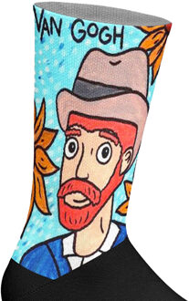 Lange uniseks sokken met elastische print Veelkleurig