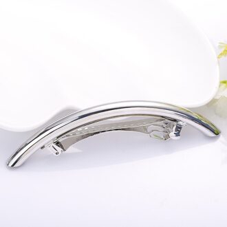 Lange Vrouwen Haar Clips Metalen Goud/Zilver Vlakte Buis Grote Hairgrip Haarspeld Accessoires Metalen Haar Clips