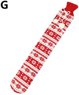 Lange Water Injectie Rubber Warm Water Fles Warm Water Zak Handwarmer Warm Water Fles Set Met Gebreide Cover 07