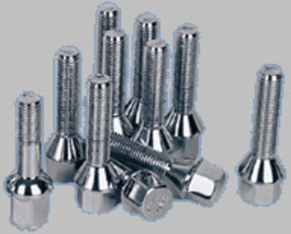 Lange wielbout - M12x1.5mm - Konisch - Lengte 50mm