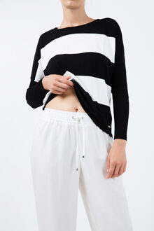 Lange wijde pijpen witte broek - maat Ecru