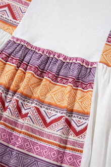 Langemouw Rimpel Zoom Top Wit