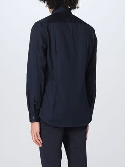 Langsleeve Katoenen Shirt Donkerblauw