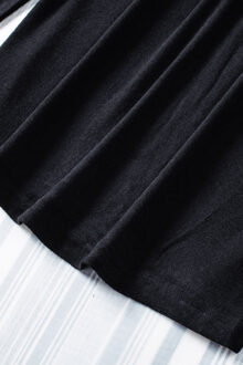 Langsleeve T-shirt Ronde Hals Regular Fit - maat S Zwart