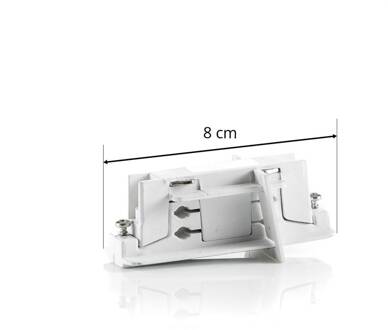 langsverbinder 3-fasen railsysteem LKM, wit