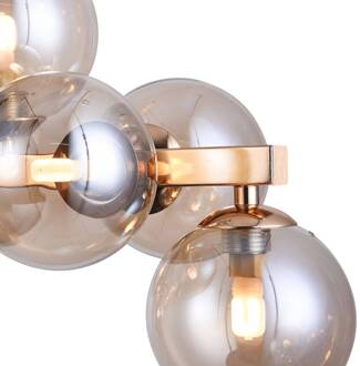 Langwerpige hanglamp Dallas, goudkleurig