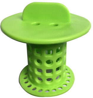 LanLan Bad Afvoer Plug Houder Haar Catcher Verwijderen Collector Schoon Kit Water Stopper Afvoerputje Badkamer Keuken Wastafel groen