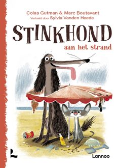 Lannoo Stinkhond aan het strand