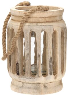 Lantaarn hout 20x28cm