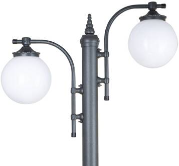 Lantaarn KS Verlichting Madeira BlackGrijs 2-lichts KS_7156s7 Black Grijs by KS - H238xB80xD25 CM