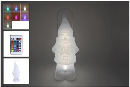 Lantaarn LED Kabouter solar kunststof wit