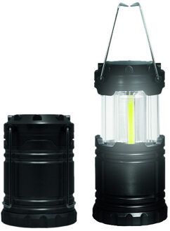 Lantaarn - pop-up - zwart - LED - campinglamp - kamperen