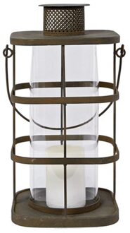 Lantaarn vierkant met deksel