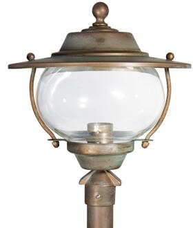 Lantaarnpaal Adessora zeewaterbestendig antiek messing, koper, helder
