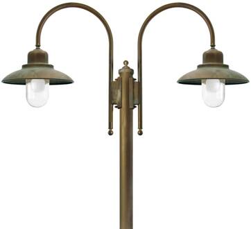 Lantaarnpaal Casale 270cm 2-lamps aNTIK, helder