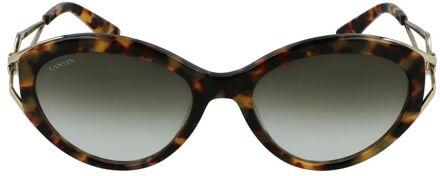Lanvin Bruine Acetaat Zonnebril - maat