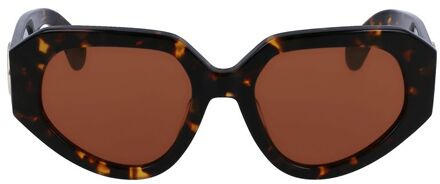 Lanvin Bruine Acetaat Zonnebril - One Size