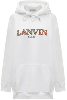 Lanvin Curb Over Fit Hoodie Lanvin , White , Dames - M,S,Xs