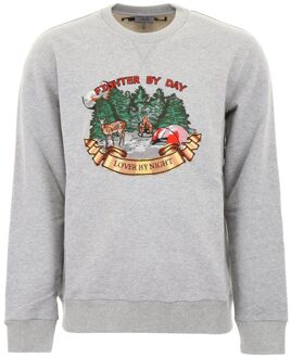 Lanvin Fighter By Day Lover By Night Forest grijze trui Grijs