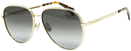 Lanvin Gradint Grijze Lens Gouden Zonnebril