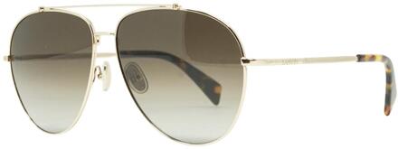 Lanvin grijze gradientlens gouden zonnebril - One Size