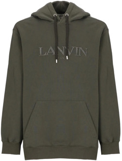 Lanvin Groene Katoenen Sweatshirt met Capuchon Lanvin , Green , Heren - L,M,S